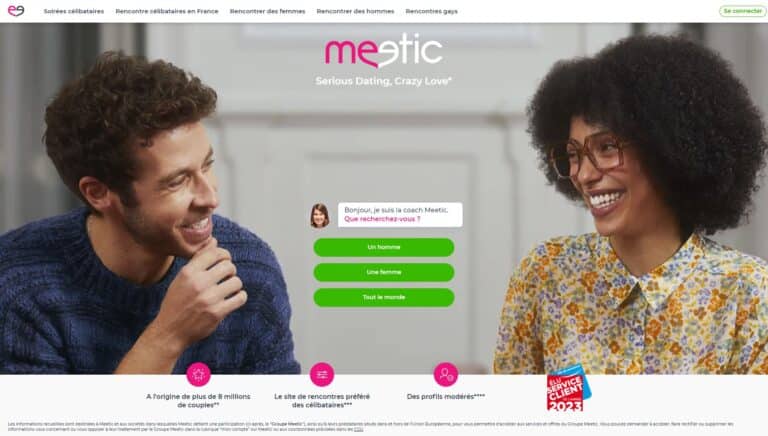 Meetic screenshot